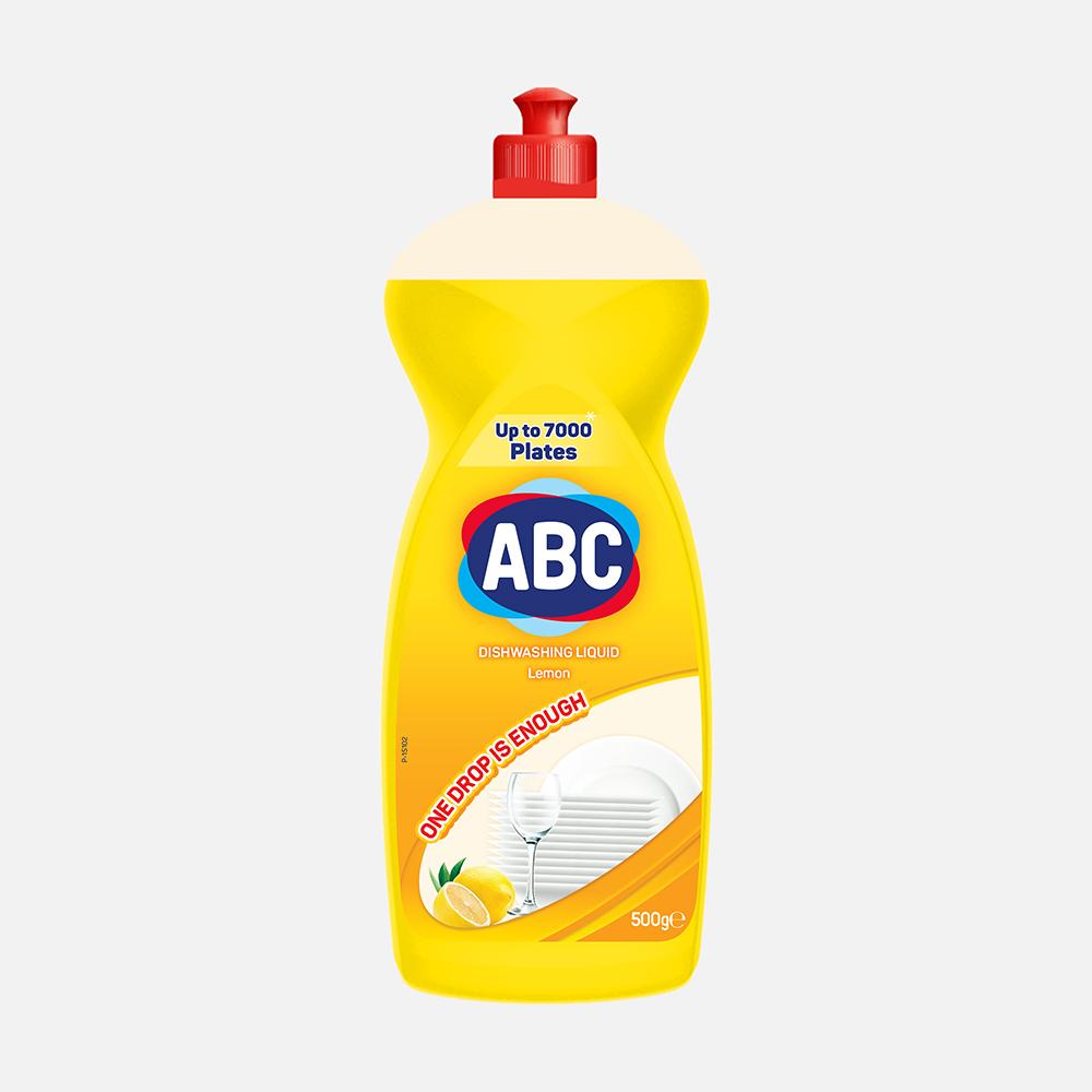 Средство для мытья посуды ABC лимон, 500 г