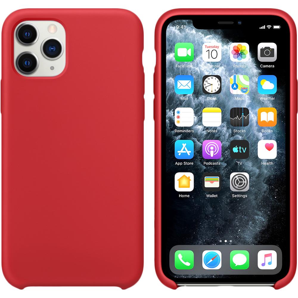 фото Чехол для apple iphone 11 pro max brosco softrubber красный