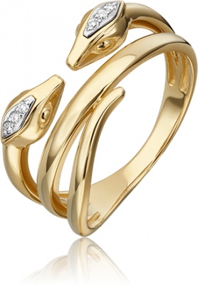 

Кольцо из комбинированного золота с бриллиантом р. 19 PLATINA jewelry 01-5499-00-101-1121, 01-5499-00-101-1121