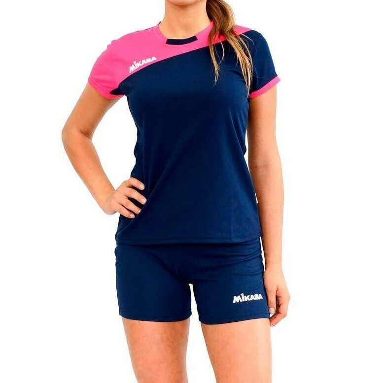 Спортивная форма волейбольная Mikasa MT376-063 W фуксия-т.синий, XXL INT