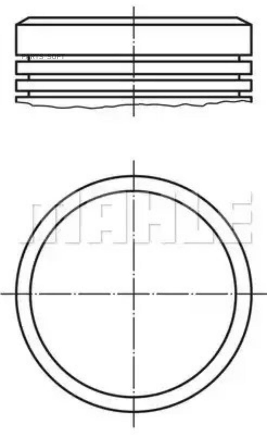 

Поршнекомплект Mahle/Knecht 0400400
