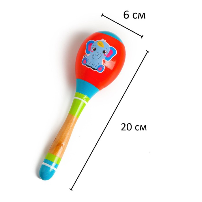 Маракас «Слонёнок» 20x6 см маракас слонёнок 20x6 см