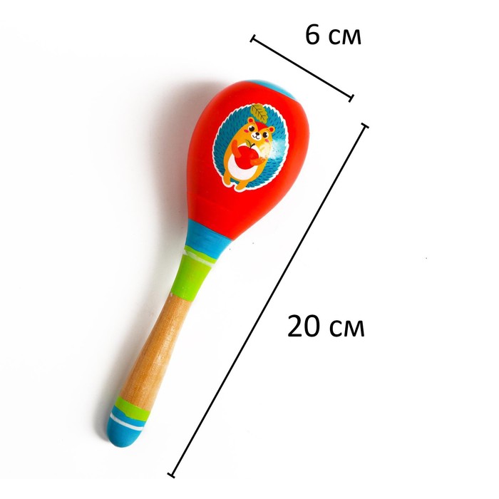 Маракас «Маленький ёжик» 20x6 см маракас слонёнок 20x6 см