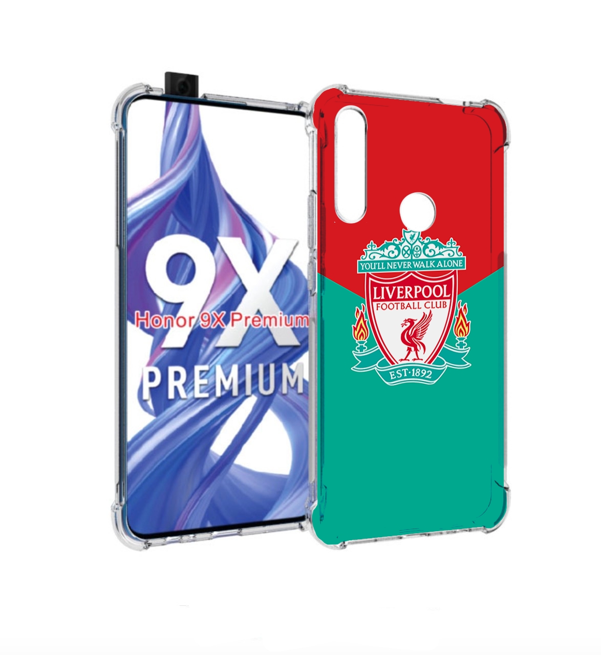 

Чехол бампер MyPads Ливерпуль мужской для Honor 9X (STK-LX1)., Прозрачный, Tocco