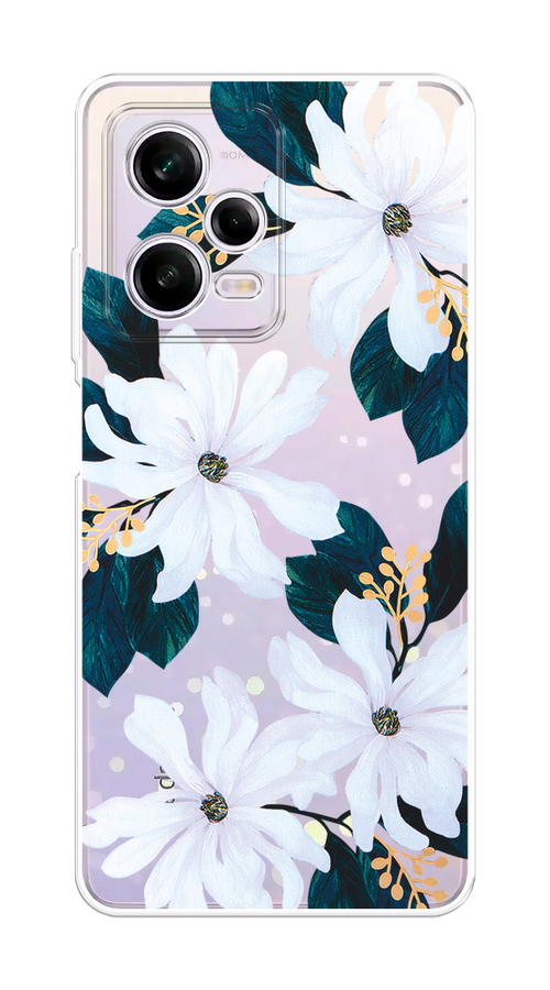 

Чехол на Xiaomi Redmi Note 12 Pro 5G "Delilah Flower", Зеленый;белый, 317050-1