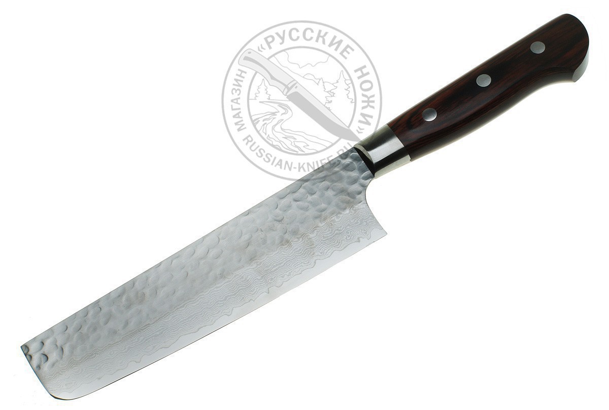 

Нож кухонный Накири Sakai Takayuki 07393, (сталь Damascus 33 слоя, VG-10), 160 мм