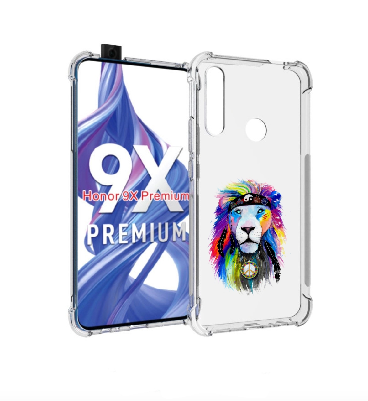 

Чехол бампер MyPads Лев 3 для Honor 9X (STK-LX1)/Honor 9X, Прозрачный, Tocco