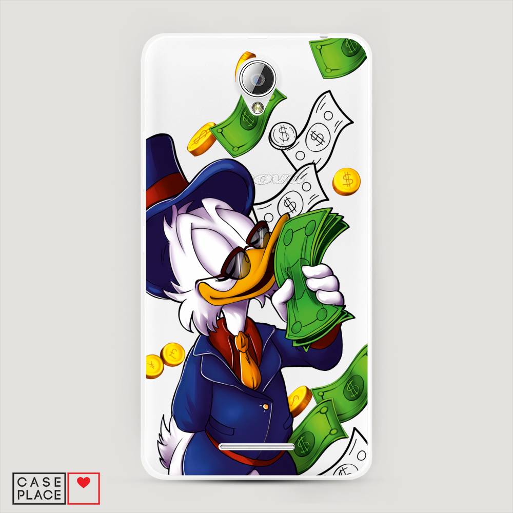 

Чехол на Lenovo A5000 "Scrooge McDuck with Money", Синий;зеленый;белый, 111950-6
