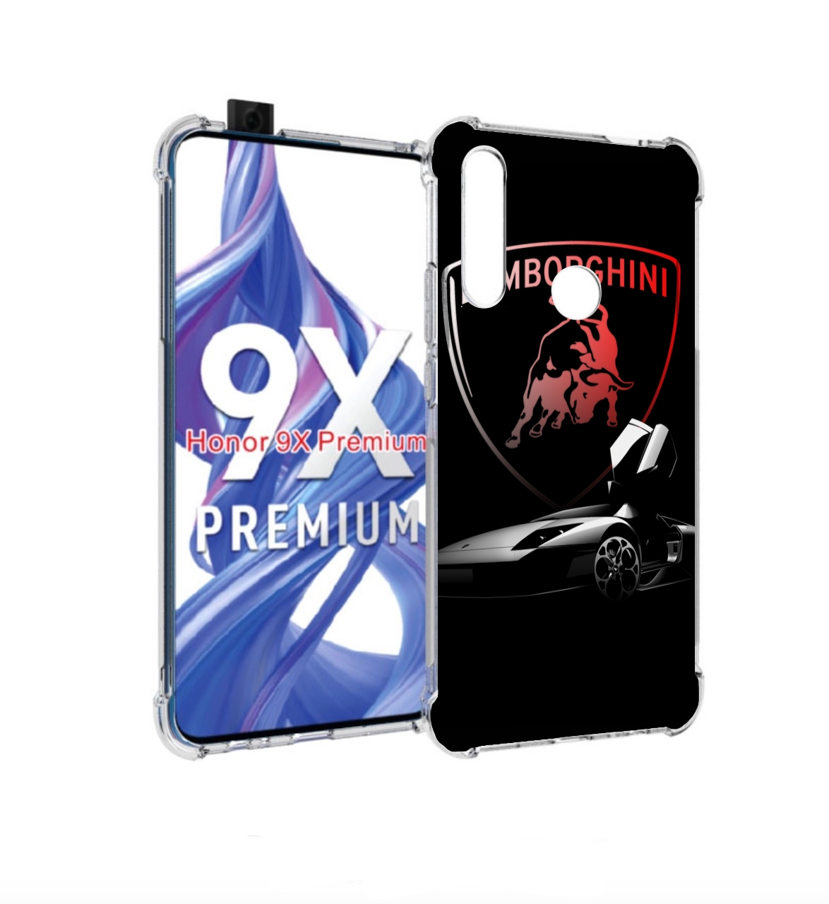 

Чехол бампер MyPads Ламборгини-black мужской для Honor 9X (STK-L, Прозрачный, Tocco