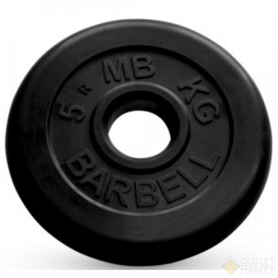 фото Диск mb-pltb31-5, 31 мм, 5 кг, обрезиненный mb barbell