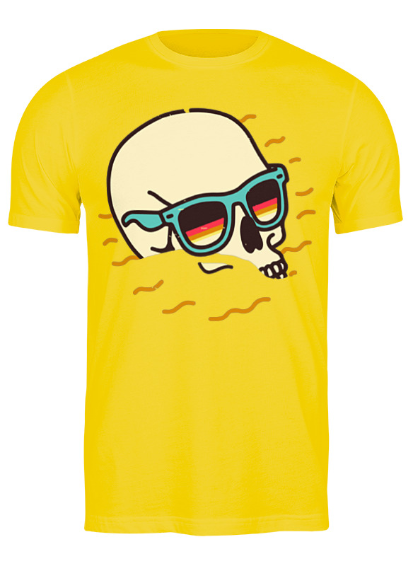 

Футболка мужская Printio Beach lover 3704400 желтая 2XL, Желтый, Beach lover 3704400