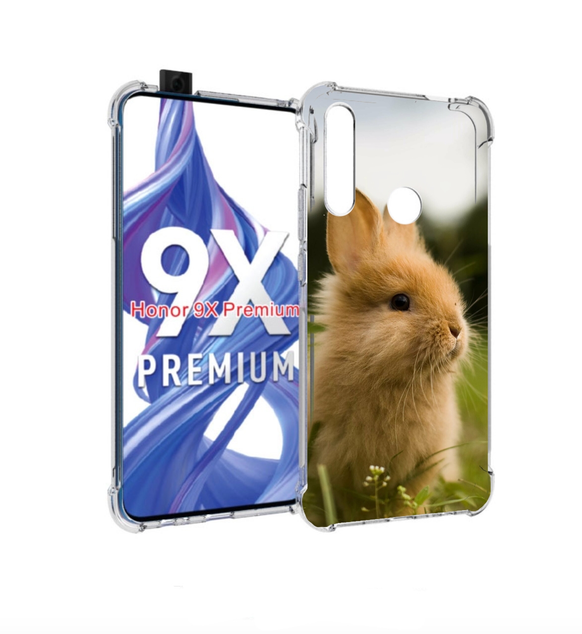

Чехол бампер MyPads Кролик для Honor 9X (STK-LX1)/Honor 9, Прозрачный, Tocco