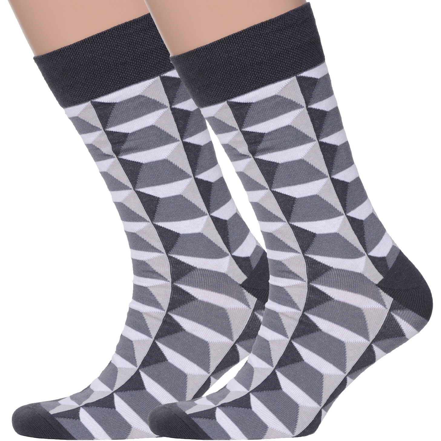 

Комплект носков мужских NOSMAG 2-nm-334 серых 25, Серый, 2-nm-334