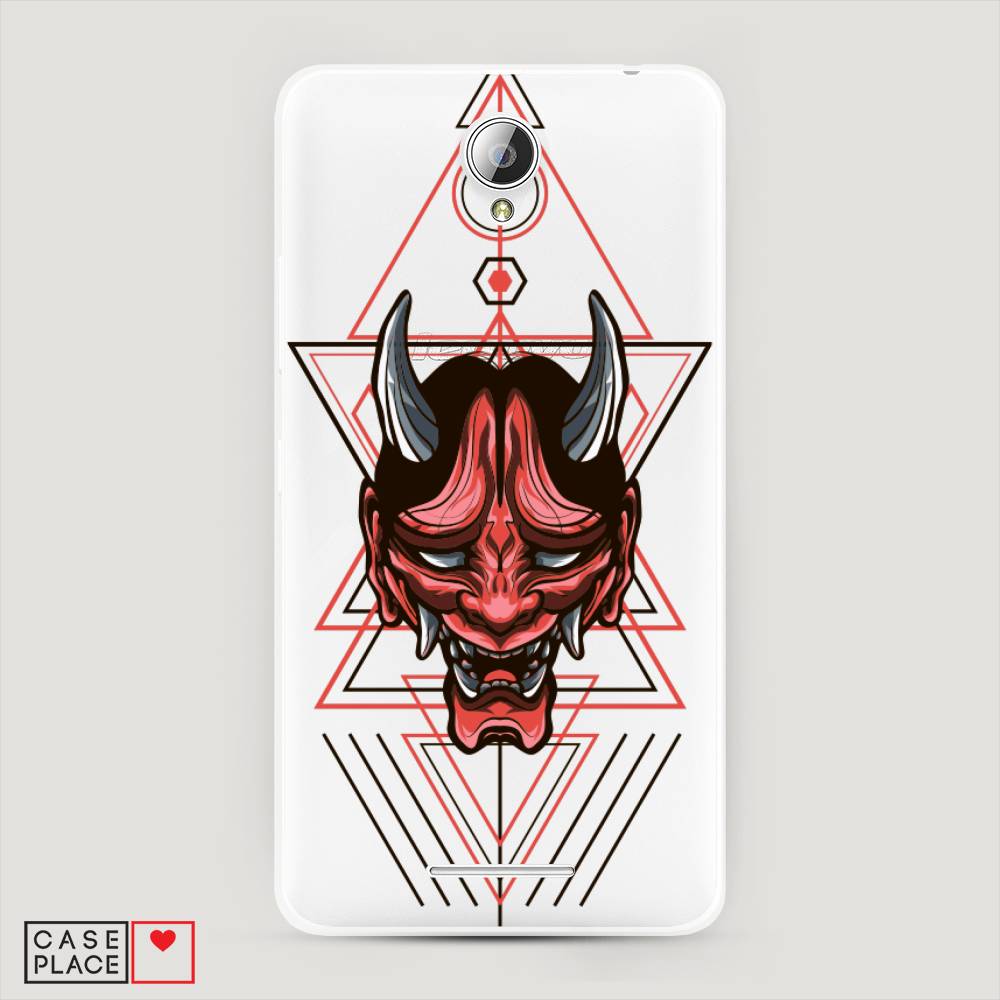 

Чехол на Lenovo A5000 "Hanya Oni mask", Серый;красный;черный, 111950-4