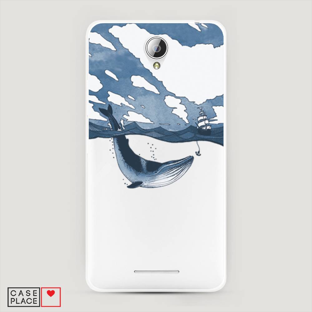 

Чехол на Lenovo A5000 "Большой кит", Синий, 111950-1