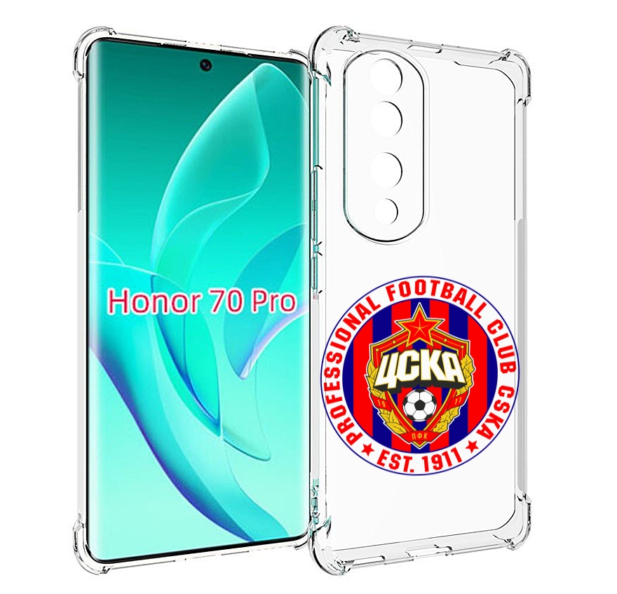 

Чехол MyPads ФК ЦСК логотип для Honor 70 Pro / 70 Pro Plus, Прозрачный, Tocco