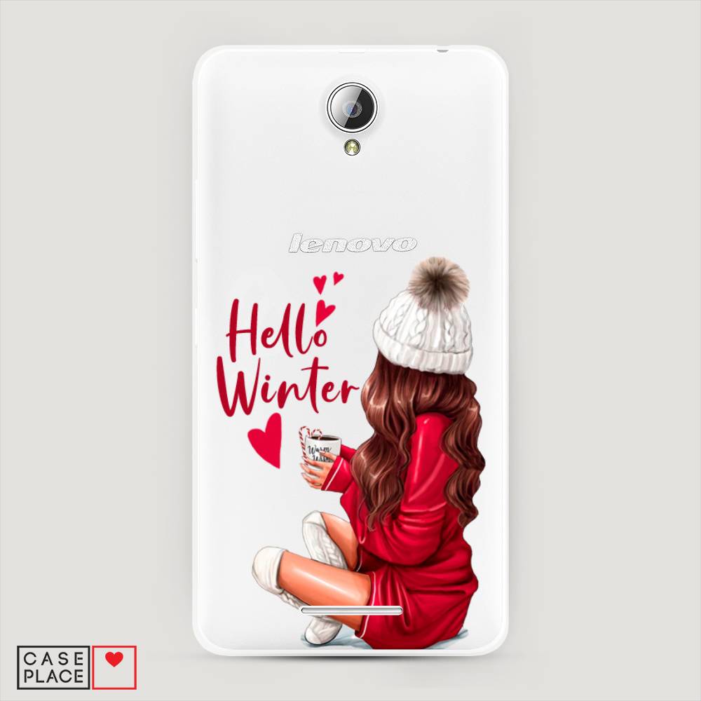 

Чехол на Lenovo A5000 "Hello winter", Красный;белый;коричневый, 111950-5