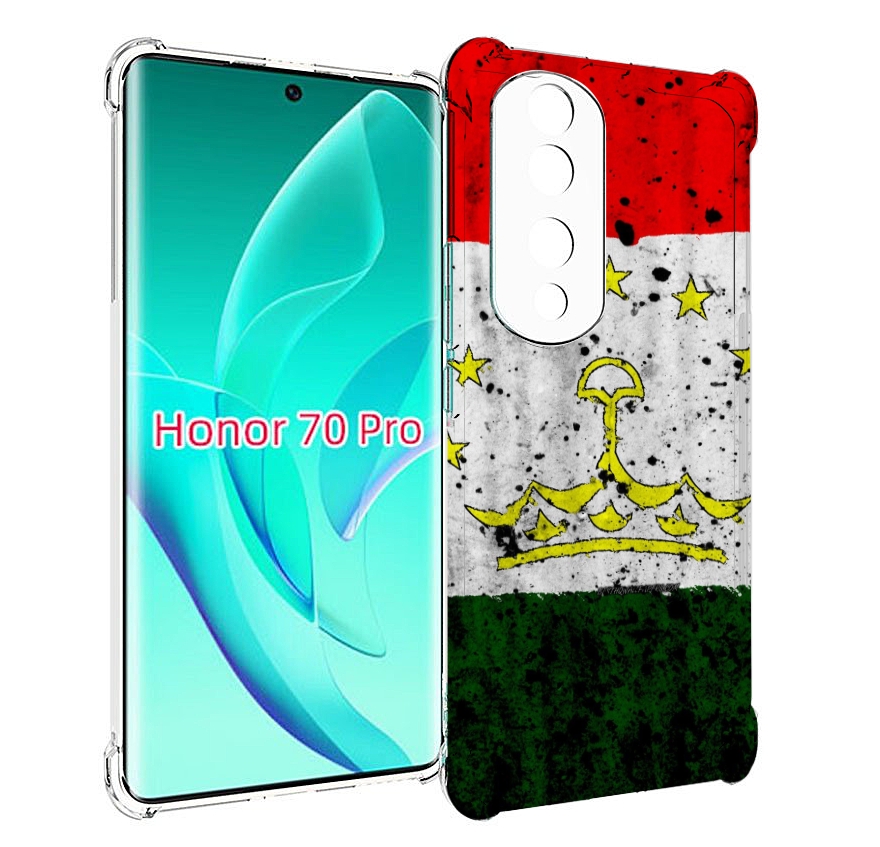 

Чехол MyPads герб флаг таджикистан для Honor 70 Pro / 70 Pro Plus, Прозрачный, Tocco