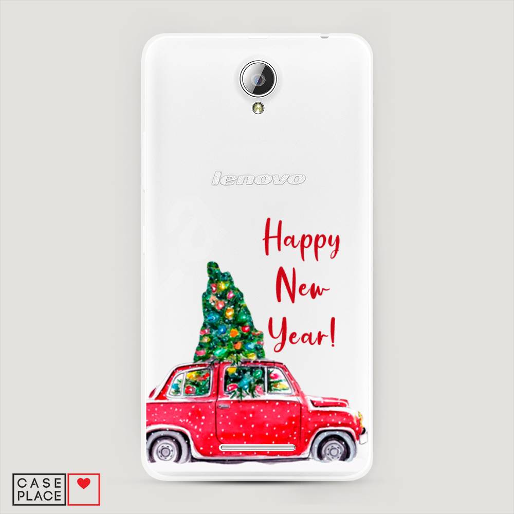 

Чехол на Lenovo A5000 "Happy New Year", Красный;зеленый, 111950-5