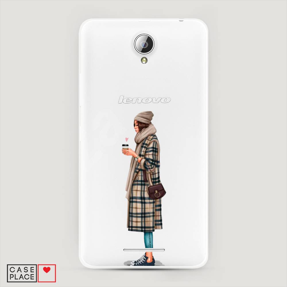 

Чехол на Lenovo A5000 "Утренний кофе", Коричневый;бежевый, 111950-6