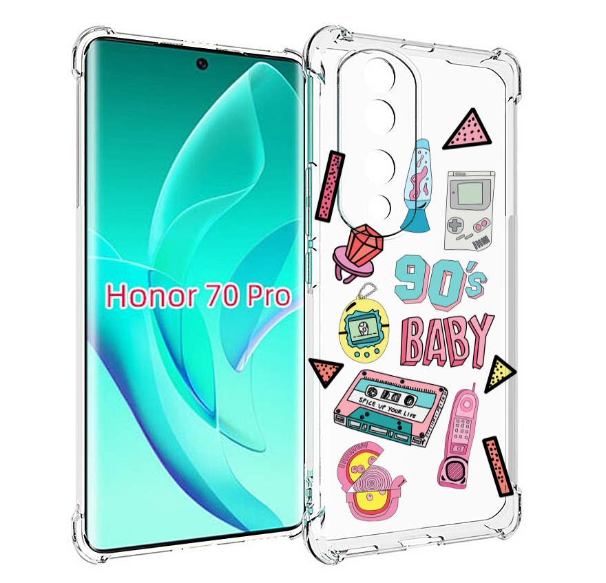 

Чехол MyPads гаджеты-90х для Honor 70 Pro / 70 Pro Plus, Прозрачный, Tocco