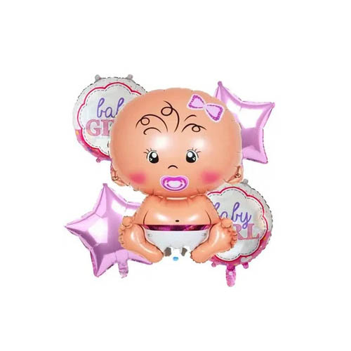

Набор фольгированных шаров Magic Balloon С Новорожденной, Разноцветный