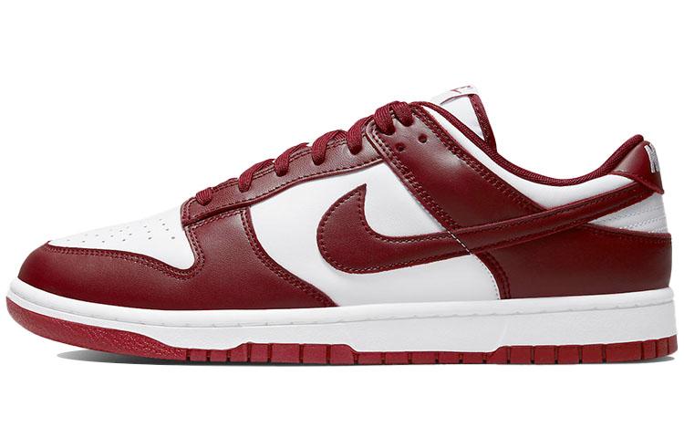 

Кеды унисекс Nike Dunk Low Retro Team Red белые 43 EU, Белый, Dunk Low Retro Team Red