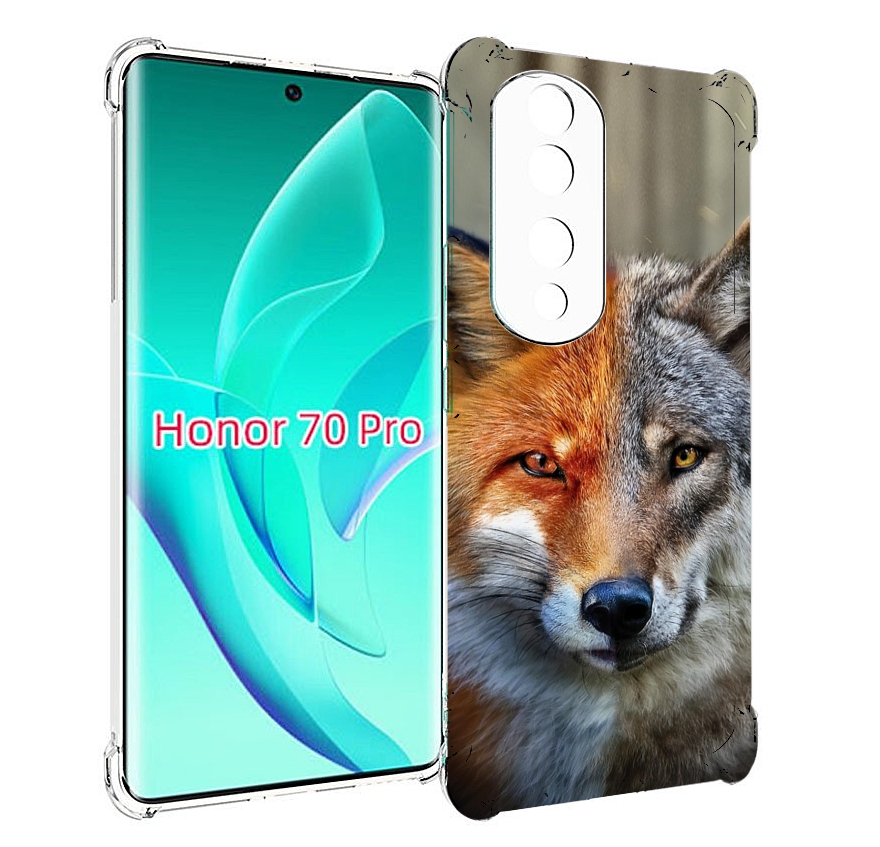 

Чехол MyPads волк-лиса для Honor 70 Pro / 70 Pro Plus, Прозрачный, Tocco