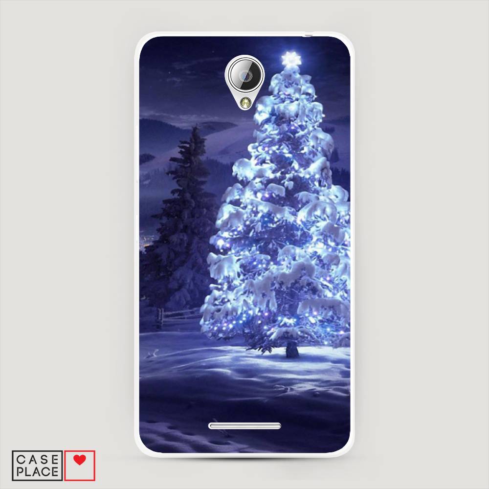 

Чехол на Lenovo A5000 "Зима 4", Синий;черный;белый, 111950-2