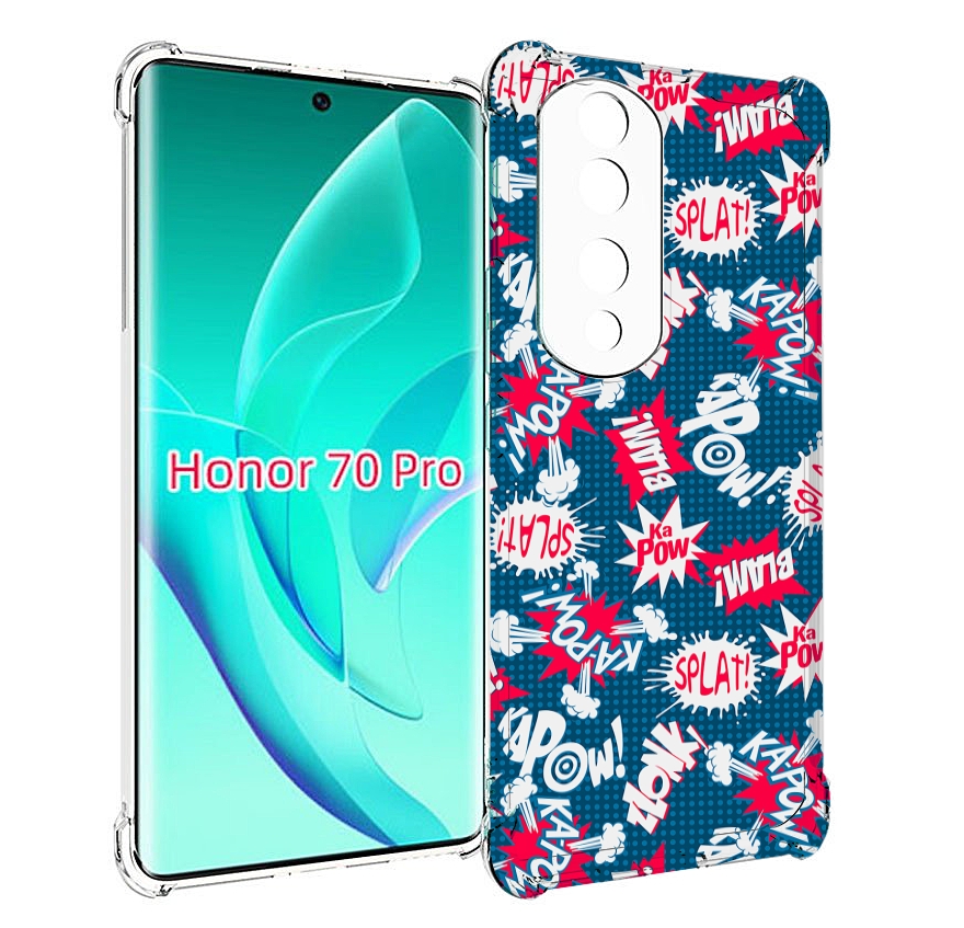 

Чехол MyPads взрывной-принт для Honor 70 Pro / 70 Pro Plus, Прозрачный, Tocco