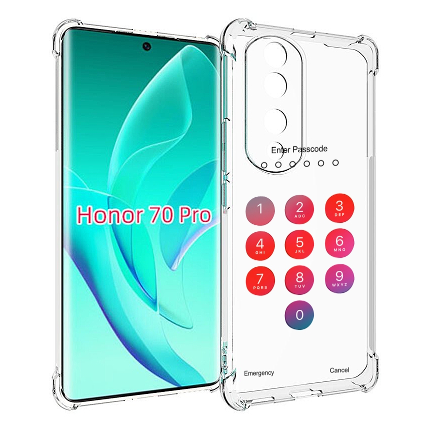 

Чехол MyPads введите-пароль для Honor 70 Pro / 70 Pro Plus, Прозрачный, Tocco