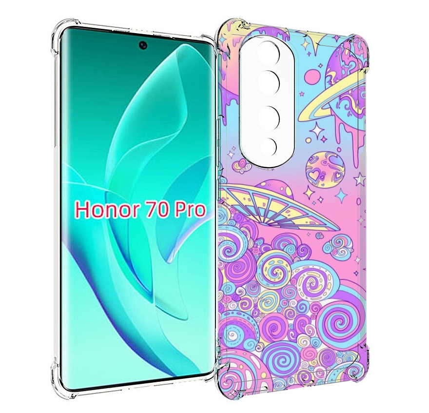 

Чехол MyPads ванильные планеты для Honor 70 Pro / 70 Pro Plus, Прозрачный, Tocco