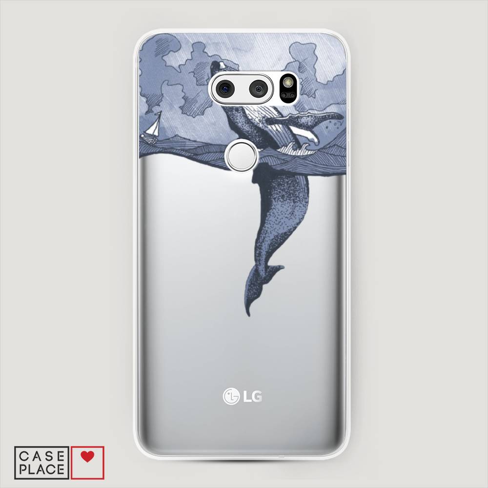 

Чехол Awog на LG V35 ThinQ "Два измерения", Голубой;черный;прозрачный, 83650-7