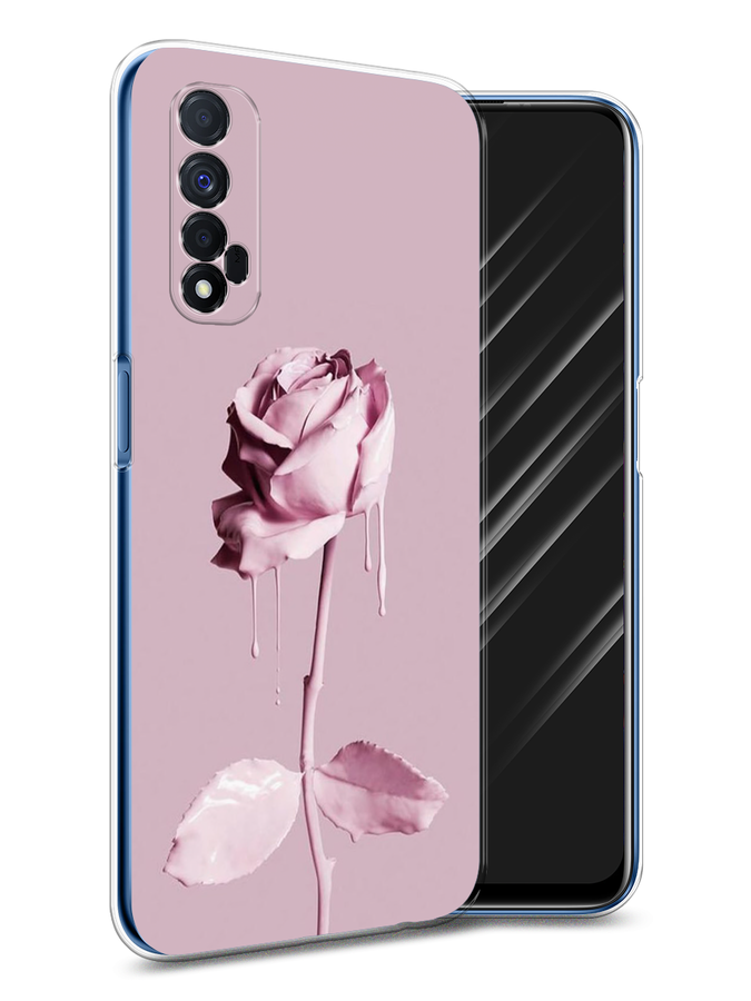 

Чехол Awog на Realme 7 "Роза в краске", Разноцветный, 254150-8
