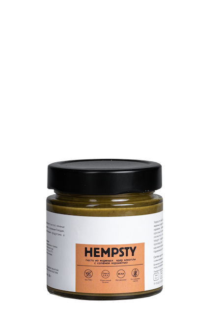 

Паста из жареных ядер конопли KONOPLEKTIKA, Hempsty, СОЛЕНАЯ КАРАМЕЛЬ, 200 г.