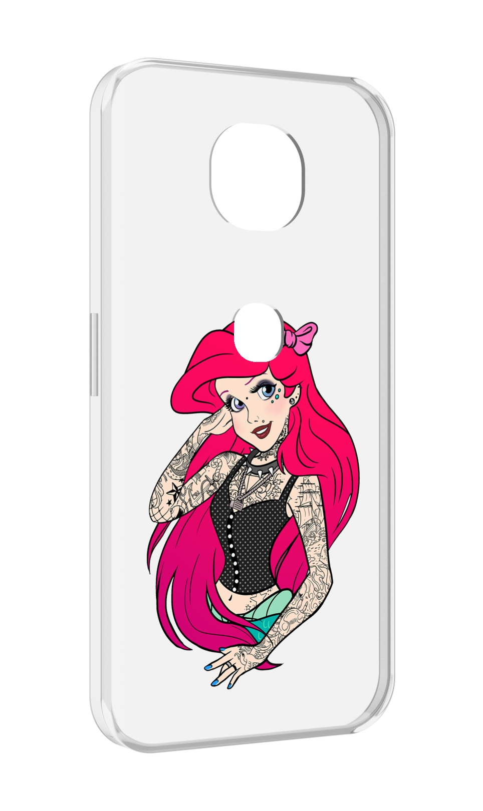 

Чехол MyPads татуированная-принцесса женский для Motorola Moto G5S (XT1799-2), Прозрачный, Tocco