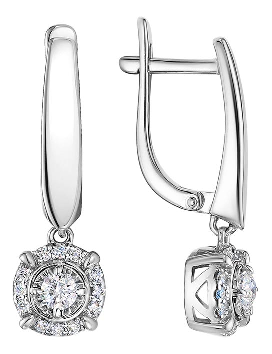 

Серьги из белого золота с бриллиантом Vesna jewelry 21903-259-00-00, 21903-259-00-00