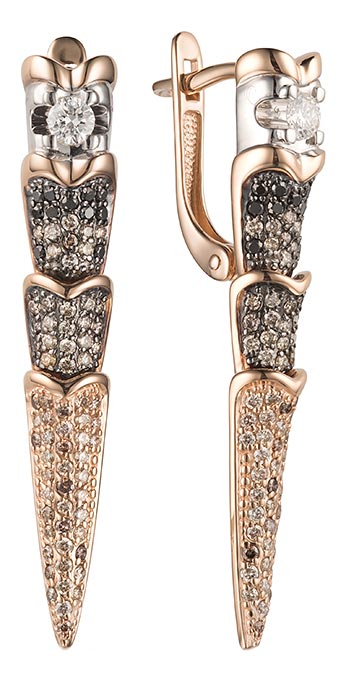 

Серьги из красного золота с бриллиантом Bellissima Tentazione S/388-135, S/388-135