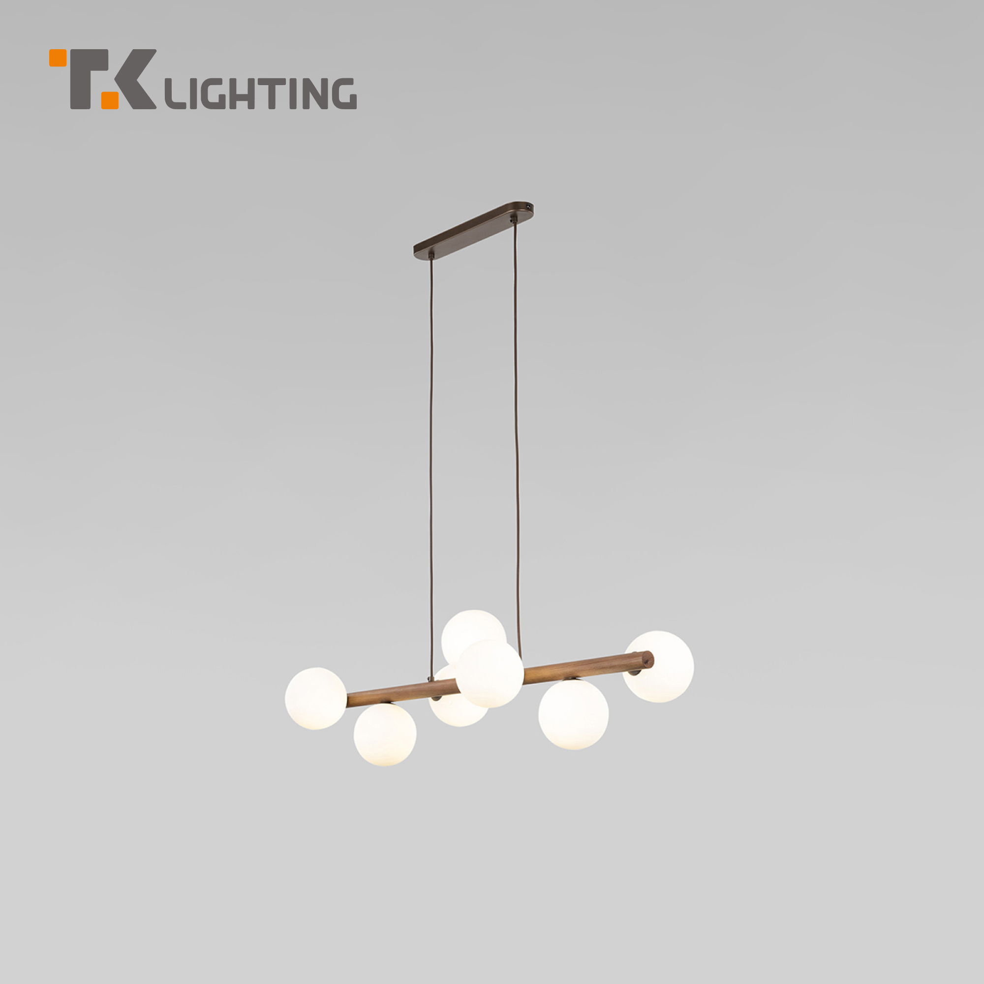 

Подвесная люстра на семь стеклянных плафонов TK Lighting Estera Wood 10272 G9 коричневый, Estera Wood