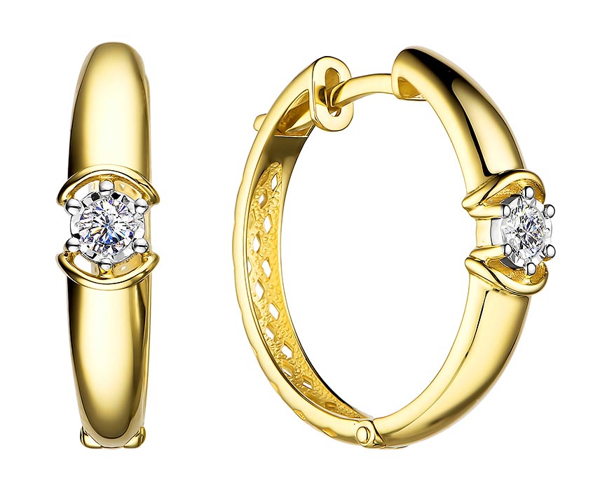 

Серьги из желтого золота с бриллиантом Bellissima Tentazione S/275-320, S/275-320