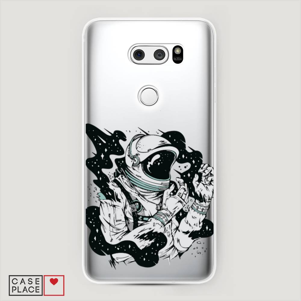 

Чехол Awog на LG V35 ThinQ "Космонавт арт", Черный;белый;прозрачный, 83650-7
