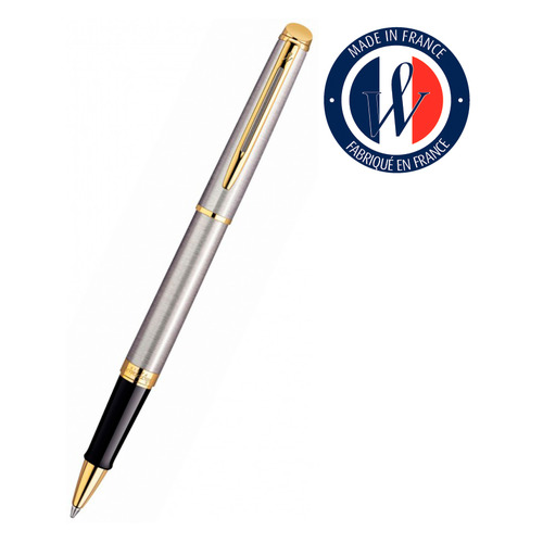 

Ручка роллер Waterman Hemisphere (S0920350) Steel GT F чернила черн. подар.кор.