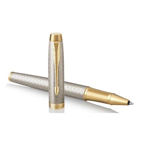 

Ручка роллер Parker IM Premium T323 (1931686) Grey GT F чернила черн. подар.кор.