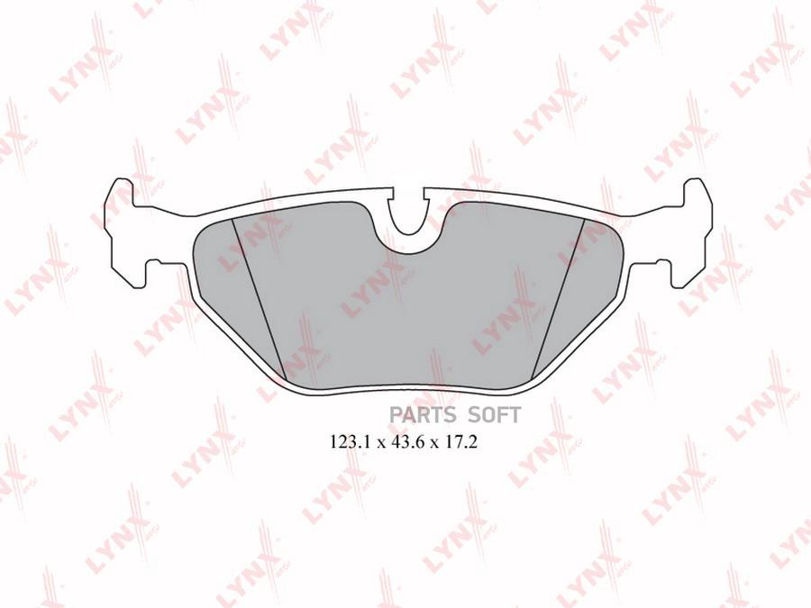 

Тормозные колодки LYNXauto задние для BMW 3 E46 16.-2.5 1998-2005 BD6501