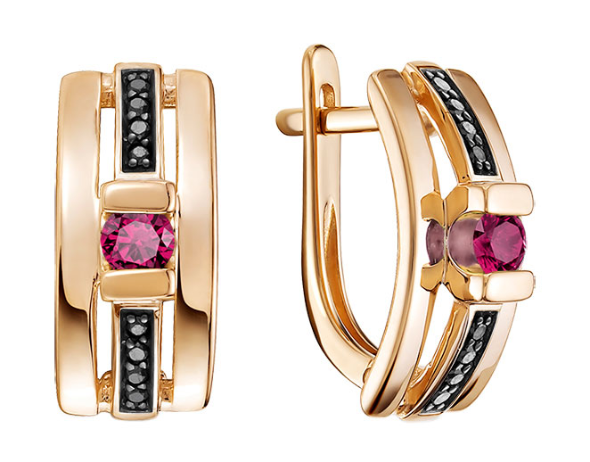 

Серьги из красного золота с бриллиантом Vesna jewelry 21804-157-294-00, 21804-157-294-00