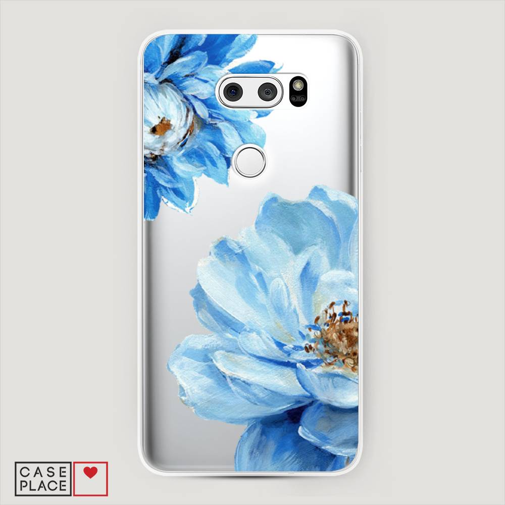 

Чехол Awog на LG V35 ThinQ "Голубые клематисы", Голубой, 83650-8