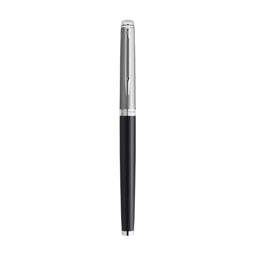 

Ручка перьев. Waterman Hemisphere (2146578) Matte SS Black CT F ст.нерж. подар.кор.
