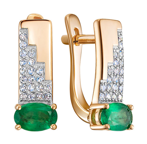 

Серьги из красного золота с бриллиантом Vesna jewelry 21799-151-14-00, 21799-151-14-00