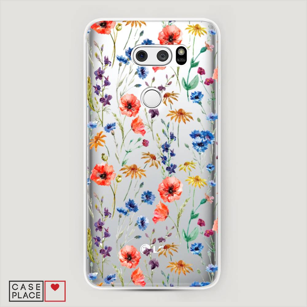 

Чехол Awog "Маки и васильки фон" для LG V35 ThinQ, 83650-8