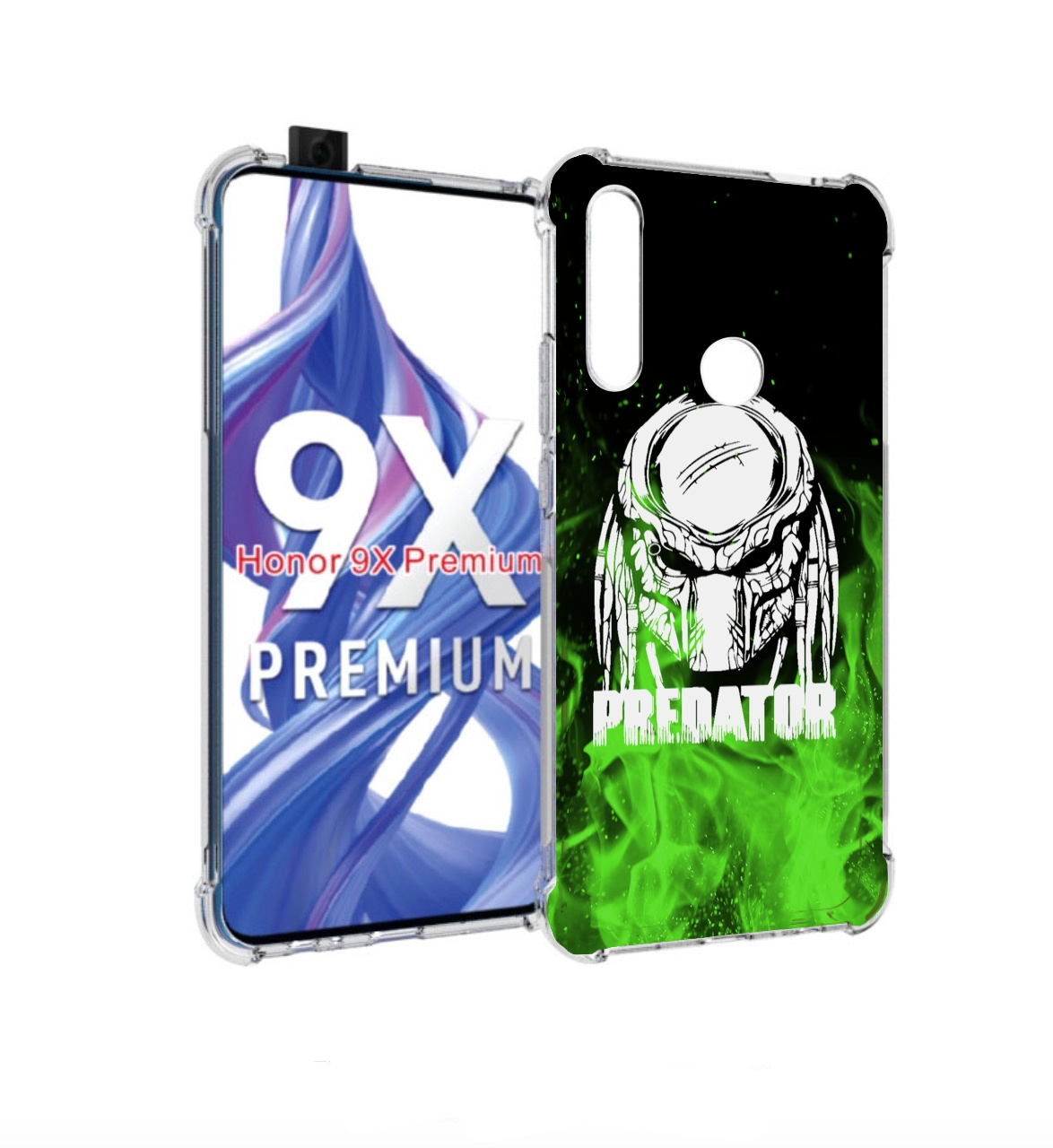 

Чехол бампер MyPads Знак-хищника для Honor 9X (STK-LX1)/Huawei H, Прозрачный, Tocco